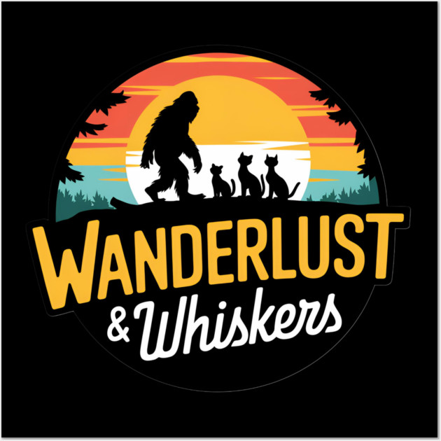 Wanderlust & Whiskers Wall Art by Pete the Cat Guy