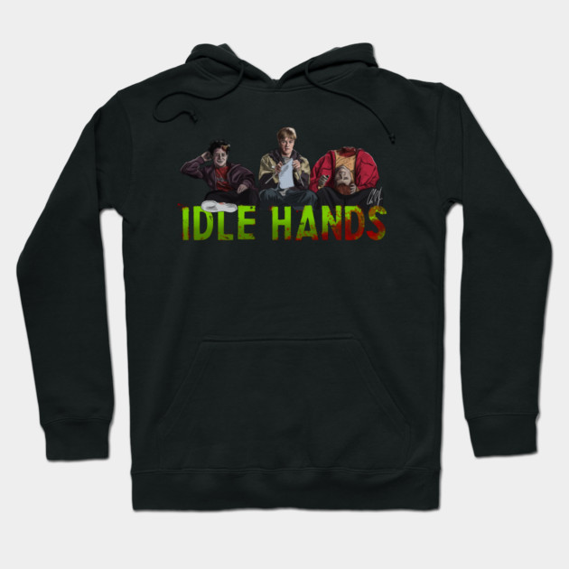 Idle Hands: Anton, Mick & Pnub Hoodie by 51Deesigns