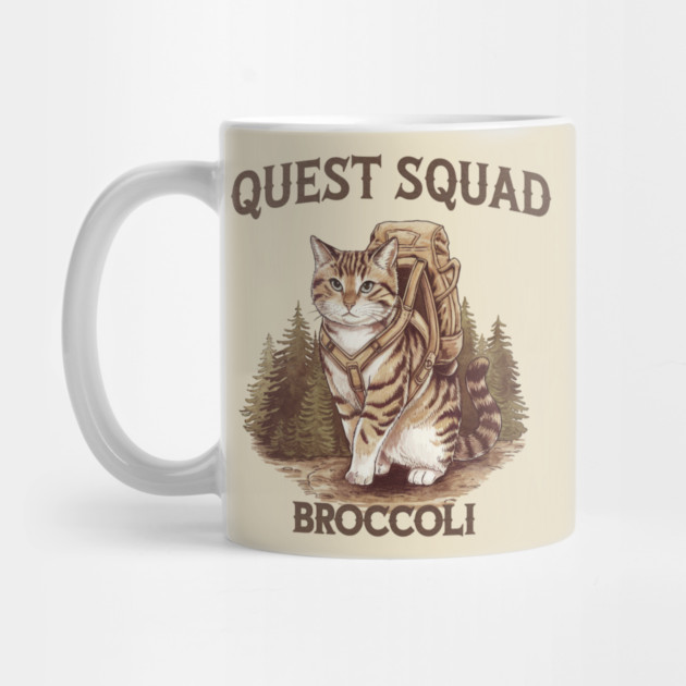 Quest Fantasy Squad Broccoli Funny Cat by ArtistTee ⭐⭐⭐⭐⭐