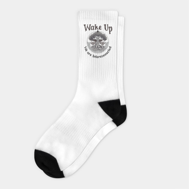 Wake Up We are Interconnected Socks by Alisia's Store 1