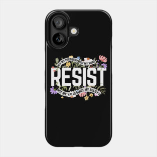 Resist Floral Anti-Trump Phone Case
