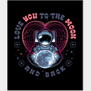 LOVE YOU TO THE MOON 2 Posters and Art