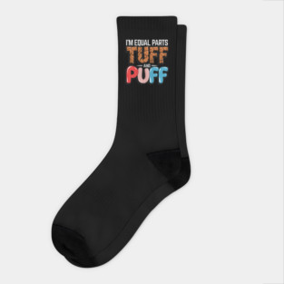 Equal Parts Tuff & Puff Funny Strength & Softness Socks