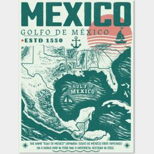 Gulf of Mexico 1550 Posters and Art