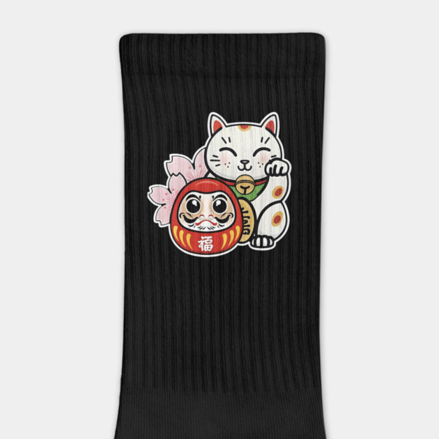 neko cat japanese daruma doll good luck by MEROUAN's Store