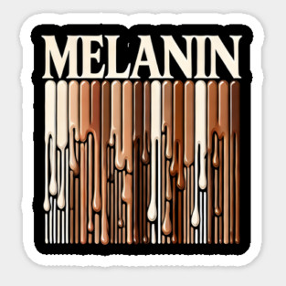 Melanin Drippin Afrocentric Sticker