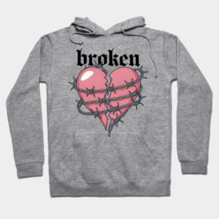 Broken Love Heart Hoodie