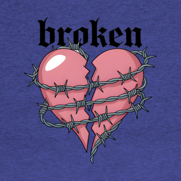 Broken Love Heart by animegirlnft