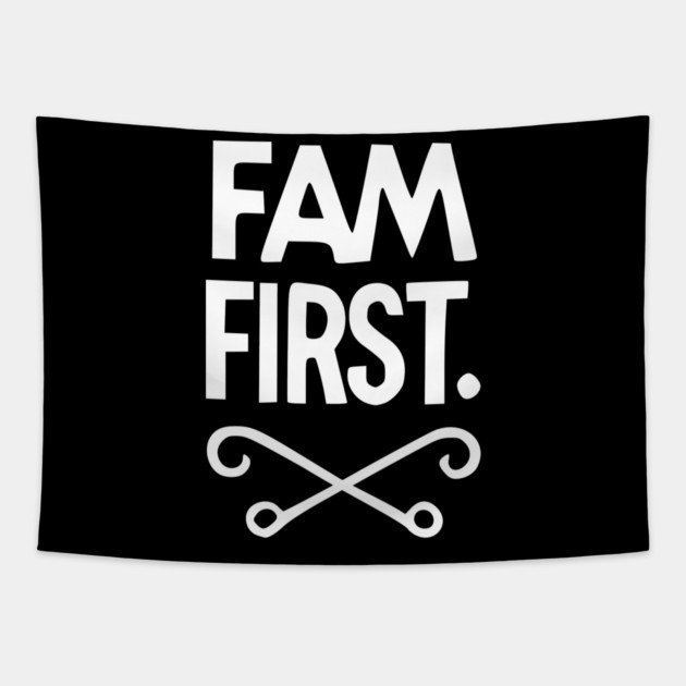 Fam First Tapestry by Frank Ring