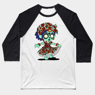 Cute West African Zombie Baseball T-Shirt
