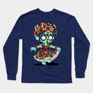 Cute West African Zombie Long Sleeve T-Shirt