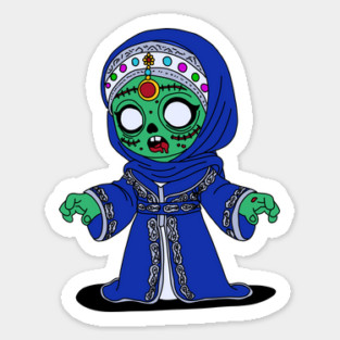 Cute Moroccan Zombie Sticker