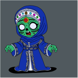 Cute Moroccan Zombie Posters and Art