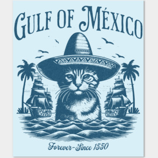 Gulf of Mexico - Pirate Cat Posters and Art