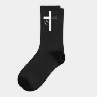 Glorious Overcomer Deliverer Cross Socks