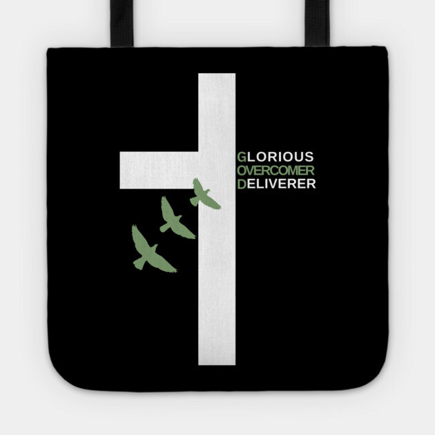 Glorious Overcomer Deliverer Cross Tote by Rox