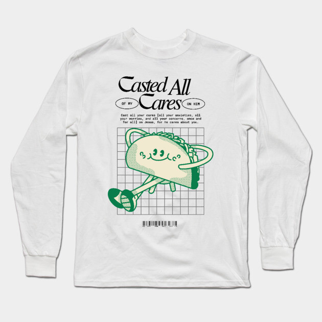 Casted All of My Cares on Him Long Sleeve T-Shirt by Rox