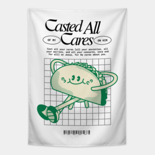 Casted All of My Cares on Him Tapestry