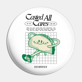 Casted All of My Cares on Him Pin