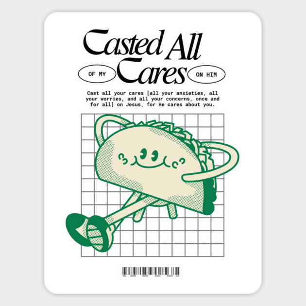 Casted All of My Cares on Him Magnet by Rox