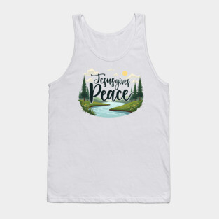 Jesus Gives Peace – Nature Design Tank Top