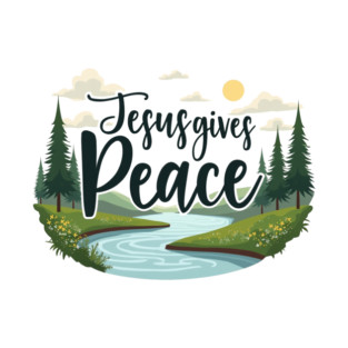 Jesus Gives Peace – Nature Design T-Shirt