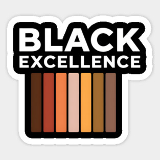 Black Excellence Melanin Shades Afrocentric Sticker