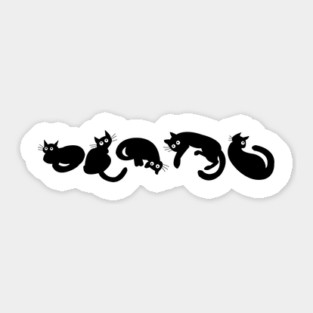 Black Cats Sticker