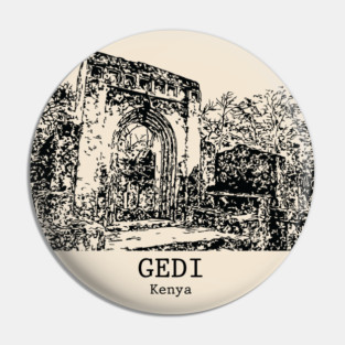 Gedi - Kenya Pin