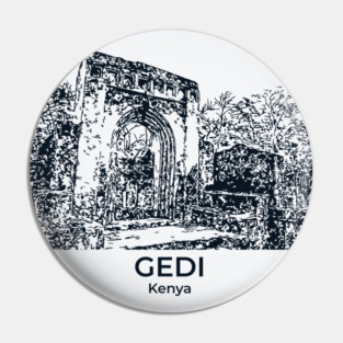 Gedi - Kenya Pin