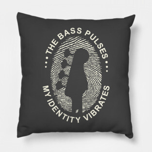 Identity Vibrates. Bass DNA (Dark) Pillow