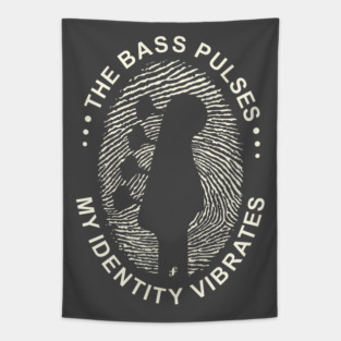 Identity Vibrates. Bass DNA (Dark) Tapestry