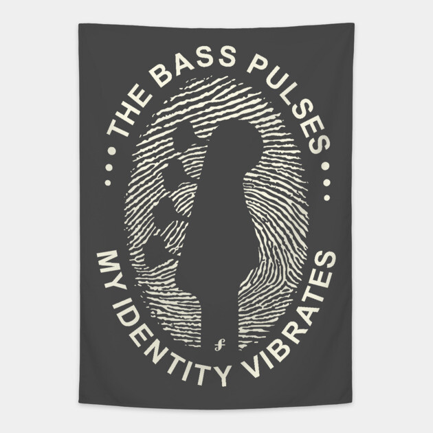 Identity Vibrates. Bass DNA (Dark) Tapestry by filiposwear