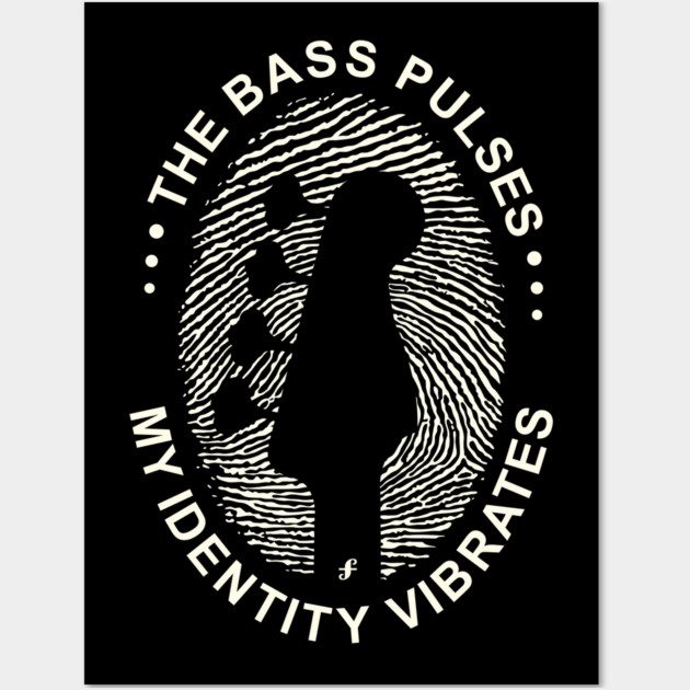 Identity Vibrates. Bass DNA (Dark) Wall Art by filiposwear
