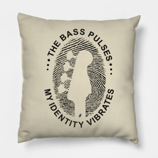 Identity Vibrates. Bass DNA (Light) Pillow