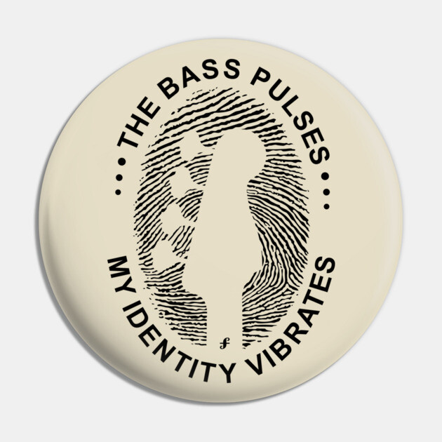 Identity Vibrates. Bass DNA (Light) Pin by filiposwear