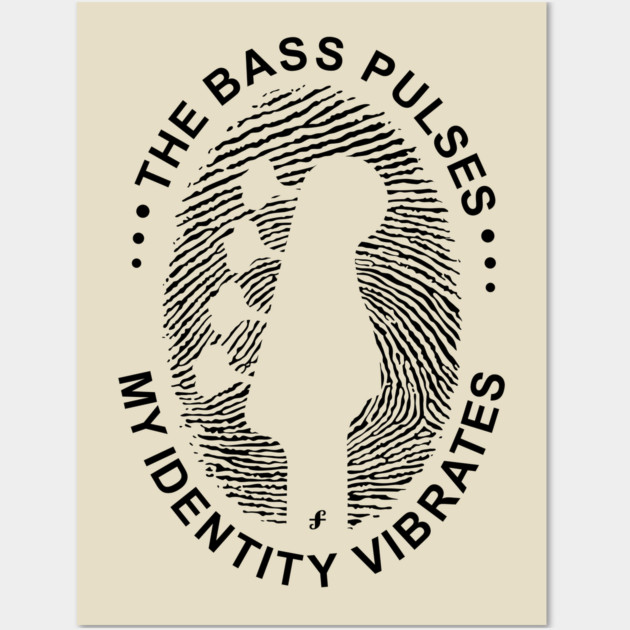 Identity Vibrates. Bass DNA (Light) Wall Art by filiposwear