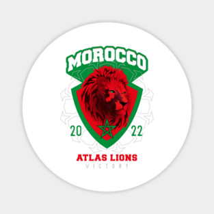 Morocco Atlas Lion worldcup 2022 Magnet