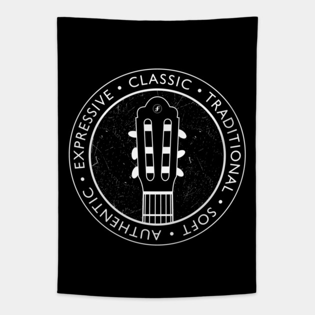 Classical Guitar Vibes. Dark Edition Tapestry by filiposwear