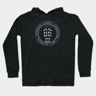 Classical Guitar Vibes. Dark Edition Hoodie