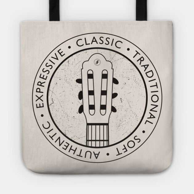 Classical Guitar Vibes. Light Edition Tote by filiposwear