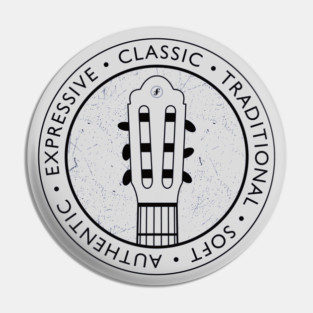 Classical Guitar Vibes. Light Edition Pin