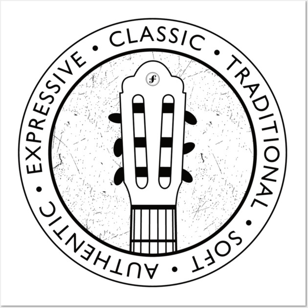 Classical Guitar Vibes. Light Edition Wall Art by filiposwear