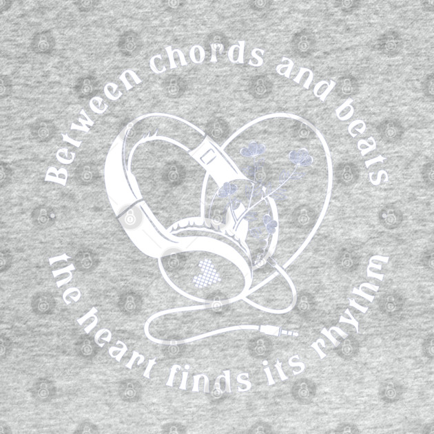 Heart in the Headphones. Floral Beat (Dark) by filiposwear