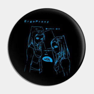 Re-L Mayer - eye sketch (cyan) Pin