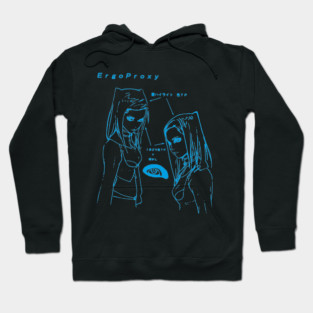 Re-L Mayer - eye sketch (cyan) Hoodie