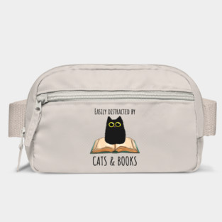 Easily Distracted By Cats & Books Bag