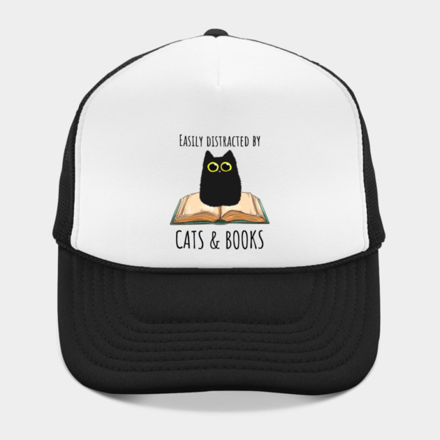 Easily Distracted By Cats & Books by Premachandra's Store