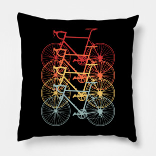 Vintage retro cycling - cycling lover Pillow