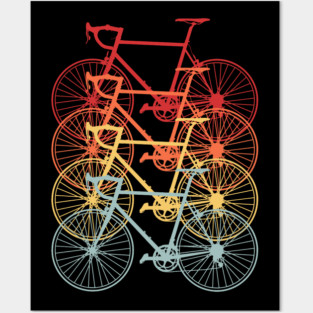 Vintage retro cycling - cycling lover Posters and Art